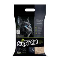 Наповнювач для туалету Super Cat Рослинний біобентоніт комкуючий 2.5 кг Фото