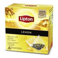 Чай Lipton чорний "Lemon" 20 пакетиків Фото