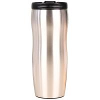 Термокружка Merlion 500 мл з відкидною кришкою, сіра Фото