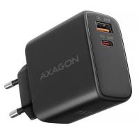 Зарядное устройство AXAGON 1xUSB QC4.0 + 1xUSB-C PD45W PPS black Фото