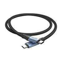 Дата кабель Vention USB-C to USB-C 1.5m 240W aluminum black Фото