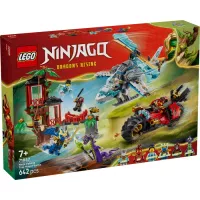 Конструктор LEGO Ninjago Автомобільна битва ніндзя біля будинку на Фото