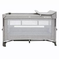 Детский манеж Velano со вторым ярусом и пеленатором Tino, light grey Фото