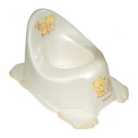 Горшок Tega Baby Teddy Bear з музикою антиковзкий white pearl Фото