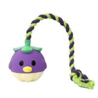 Игрушка для собак MISOKO&CO Фрукт с веревкой 40 см фиолетовая Фото