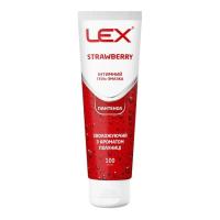 Интимный гель-смазка Lex Condoms Strawberry Увлажняющий С ароматом клубники 100 мл Фото