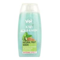Гель для душа Voi Kiwi Scrub & Wash Natural Fruit Seeds Whitening Ef Фото