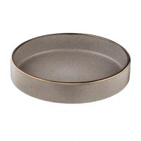 Тарелка Ardesto Fasano, 850мл, 20см, кераміка, сіро-коричневий Фото