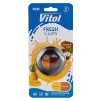 Ароматизатор для автомобіля VITOL Fresh Clips Pineapple+Coconat Фото