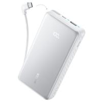 Батарея универсальная Anker 20000mAh 22.5W Built-In USB-C Cable White Фото