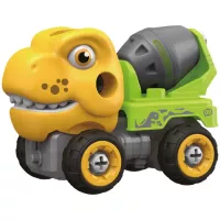 Конструктор Otamanko Машинка-конструктор Тиранозавр бетономішалка Жовти Фото