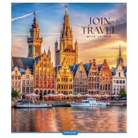 Зошит Школярик Join Travel 96 аркушів клітинка Фото