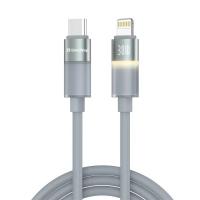 Дата кабель ColorWay USB-C to Lightning 1.0m PD30W warm light gray Фото