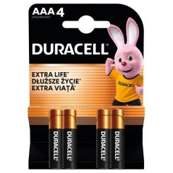 Батарейка Duracell AAA лужні 4 шт. в упаковці Фото 1