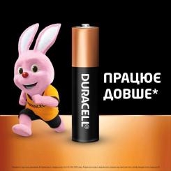 Батарейка Duracell AAA лужні 4 шт. в упаковці Фото 2