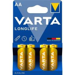 Батарейка Varta AA Longlife LR6 * 4 Фото