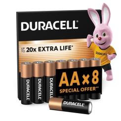 Батарейка Duracell AA лужні 8 шт. в упаковці Фото