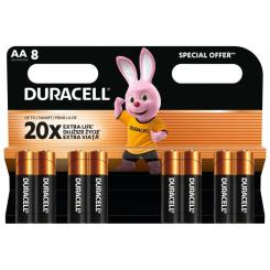 Батарейка Duracell AA лужні 8 шт. в упаковці Фото 1