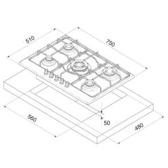 Варочная поверхность Freggia HA750VGTX Фото 4