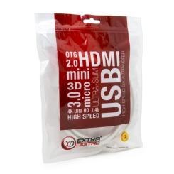 Кабель мультимедийный Extradigital DisplayPort M to HDMI M 2.0m Фото 5