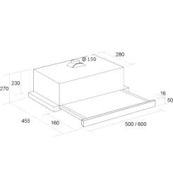 Вытяжка кухонная Pyramida TL 60 (1100) BL Фото 8
