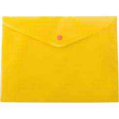 Папка - конверт Buromax А4, with a button, yellow Фото