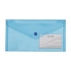 Папка - конверт Buromax DL (240x130мм) TRAVEL, blue Фото
