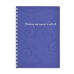 Блокнот Buromax spiral side, А6, 80sheets, Barocco, square, violet Фото