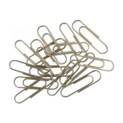 Скрепки канцелярские Buromax 28 мм, nickel-plated, rounded, 100 шт Фото 1