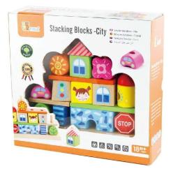 Развивающая игрушка Viga Toys Кубики Город Фото 2