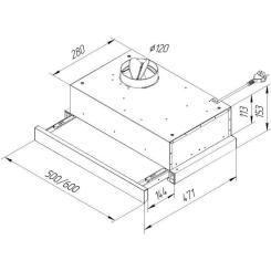 Вытяжка кухонная Pyramida TL 60 SLIM BL Фото 5