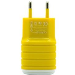 Зарядное устройство Optima 2*USB (2.1A) Yellow Фото
