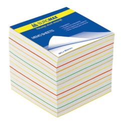 Бумага для заметок Buromax Rainbow JOBMAX 90х90х70мм, unglued Фото