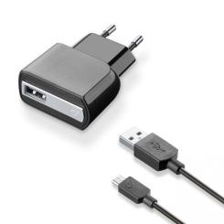 Зарядное устройство Cellularline 1*USB 1A + cable 1m MicroUSB Фото
