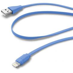 Дата кабель Cellularline USB 2.0 AM to Lightning 1.0m blue Фото 1