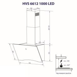 Вытяжка кухонная Minola HVS 6612 BL 1000 LED Фото 9
