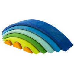 Конструктор Nic деревянный Мост синий Фото 1