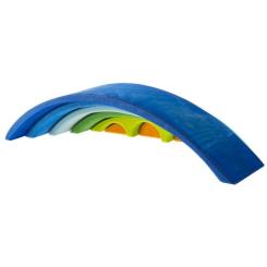 Конструктор Nic деревянный Мост синий Фото 2