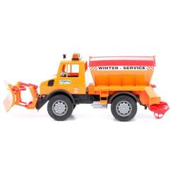 Спецтехника Bruder снегоуборочный автомобиль MB Unimog, М1:16 Фото 1