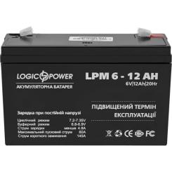 Батарея к ИБП LogicPower LPM 6В 12 Ач Фото 1