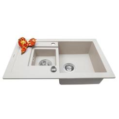 Мойка кухонная Perfelli PIERRA PGP 536-78 LIGHT BEIGE Фото 2