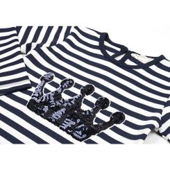 Платье детское Breeze в полоску с короной Фото 2