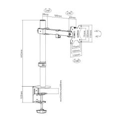 Кронштейн Brateck LDT12-C011 Фото 1