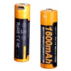 Аккумулятор Fenix 14500 micro usb зарядка Фото