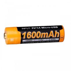 Аккумулятор Fenix 14500 micro usb зарядка Фото 2