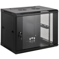 Шкаф настенный Kingda 12U 19" 600x600 RAL9004 Фото