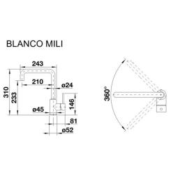 Смеситель Blanco MILI ХРОМ Фото 1