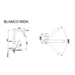 Смеситель Blanco MIDA КОФЕ Фото 1