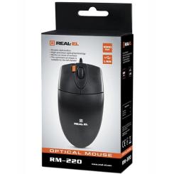 Мышка REAL-EL RM-220 USB Black Фото 7