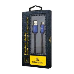 Дата кабель Cablexpert USB 2.0 AM to Lightning 2.0m Фото 1